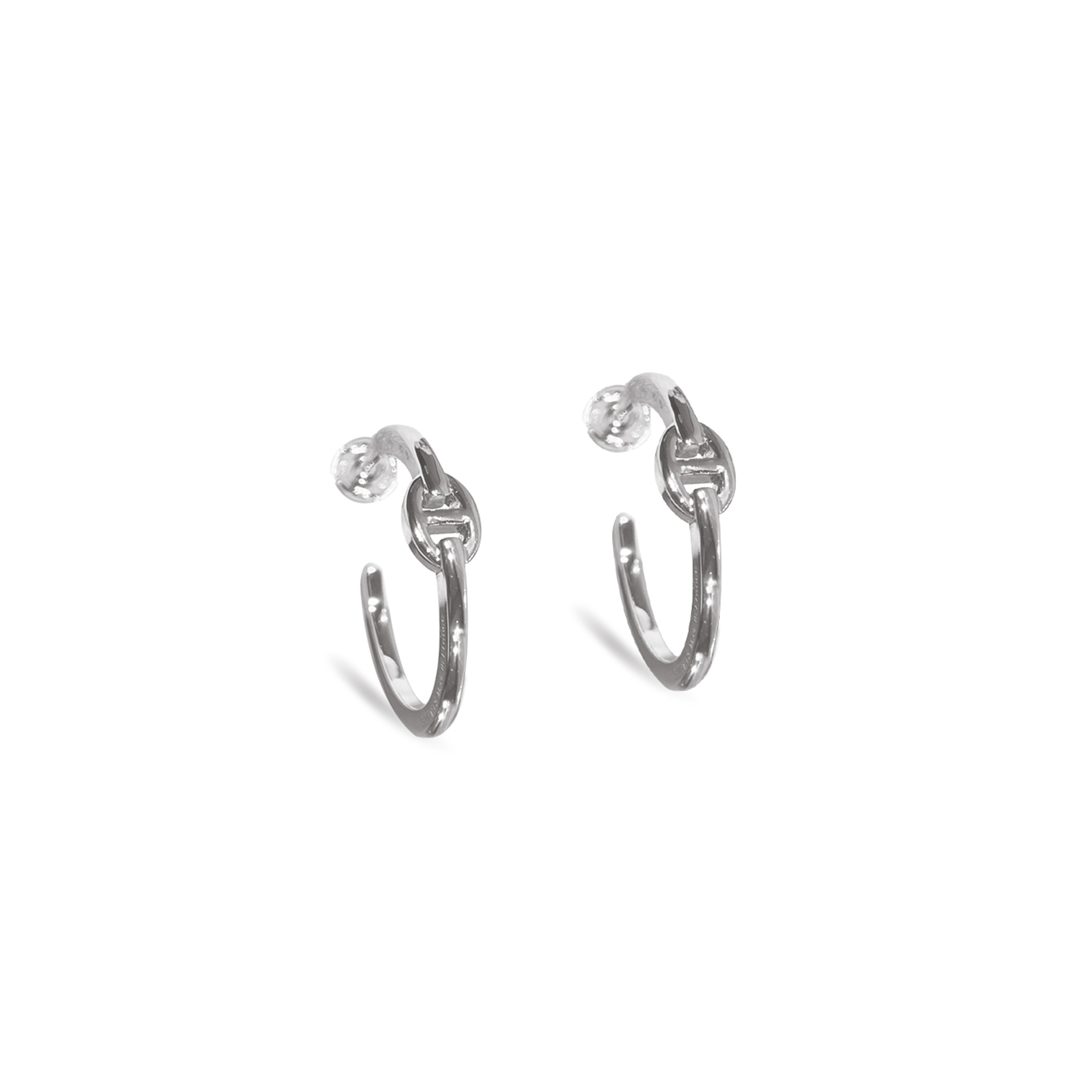 H**mes chaine d''ancre enchainee earrings, large model h109510v00